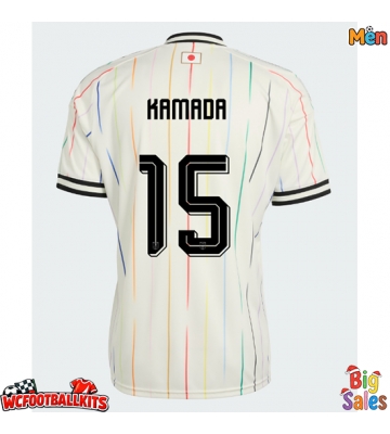 Japan Daichi Kamada #15 Replica Away Stadium Shirt World Cup 2026 Short Sleeve